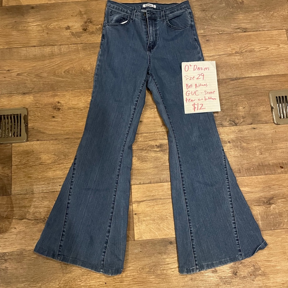 O'Denim Women's Classic Flare Jeans in Blue